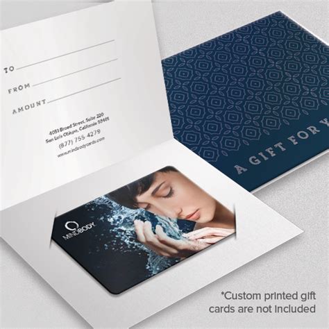 branded custom slide in gift card holders